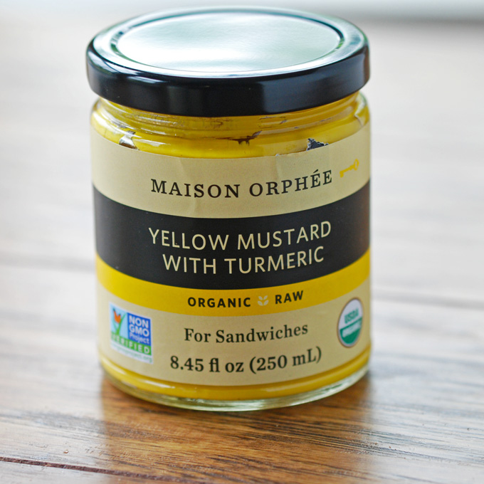 yellow mustard with turmeric