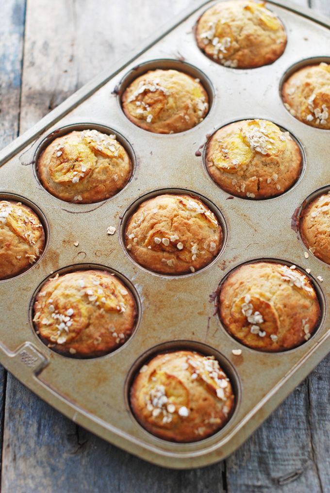 Plantain Honey Oat Muffins