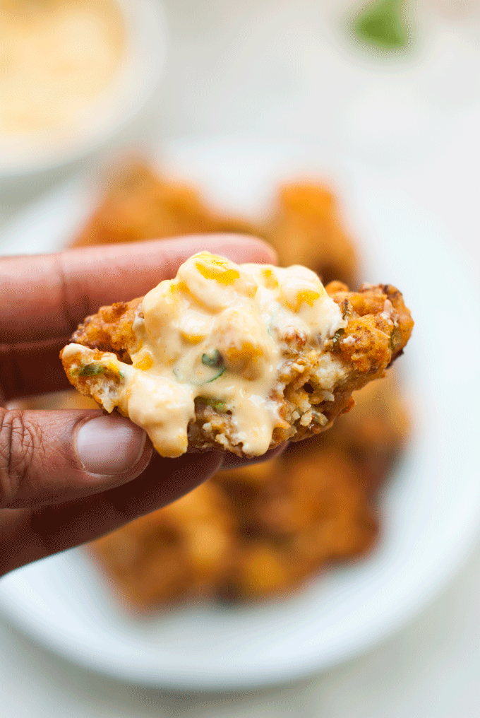 Mexican Cauliflower Fritters