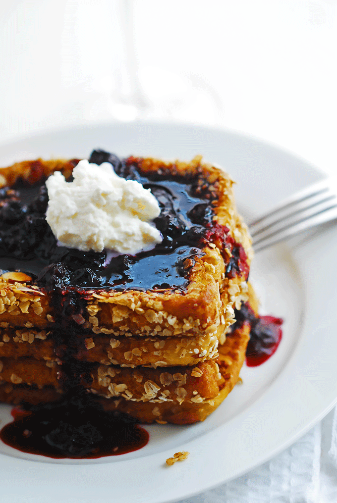 blueberry brioche french toast