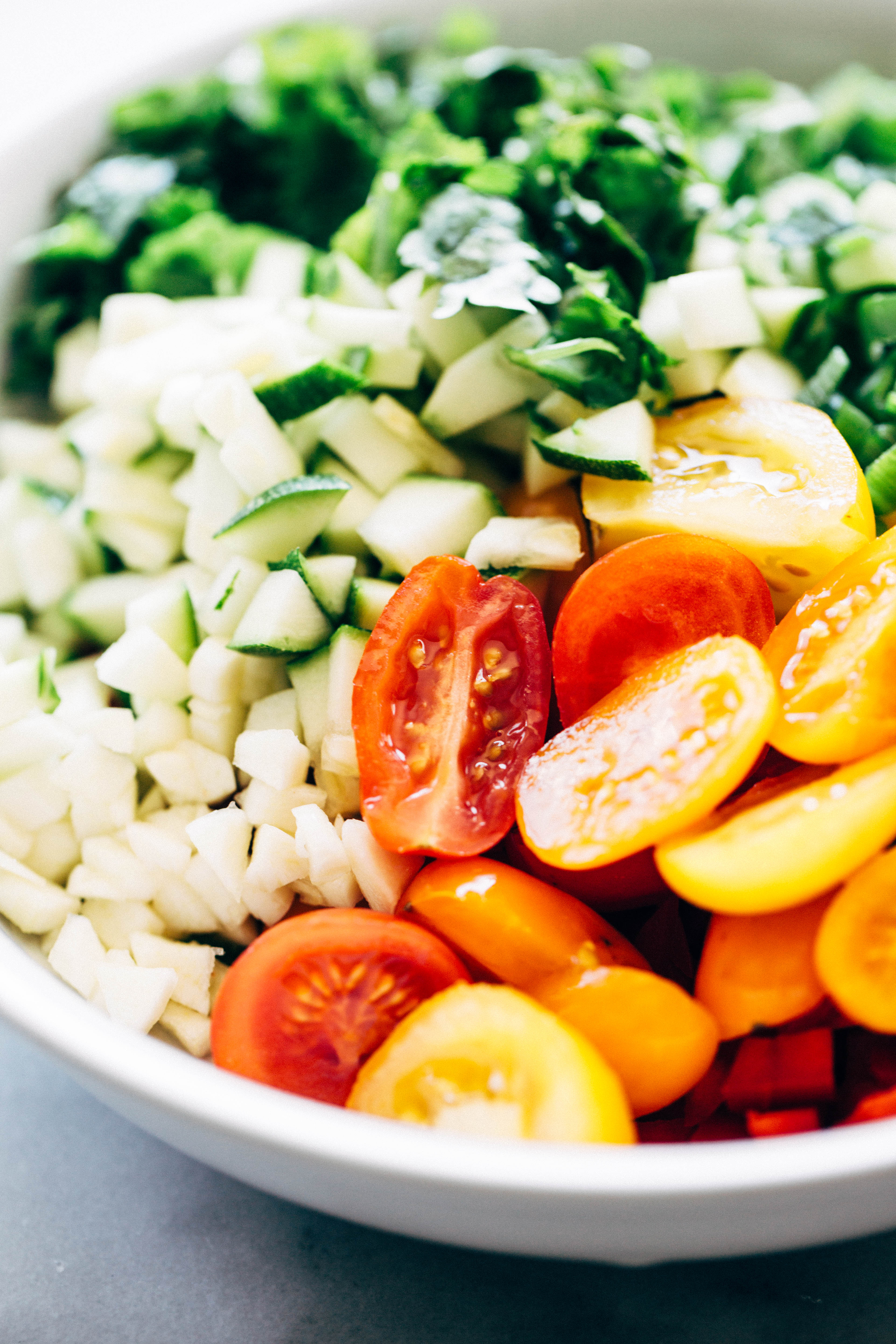 quinoa salad with black chickpeas