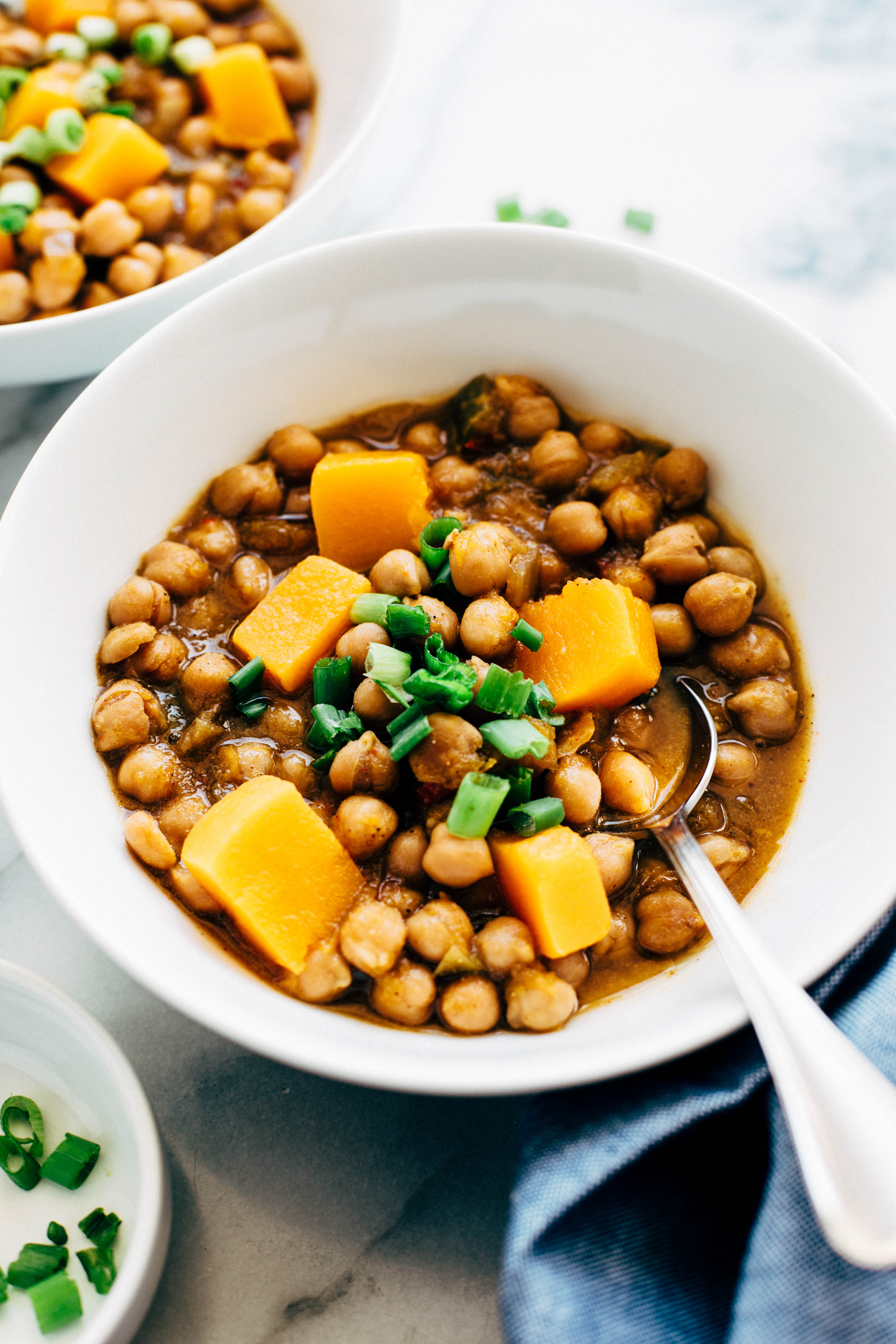 chickpea soup with butternut squash
