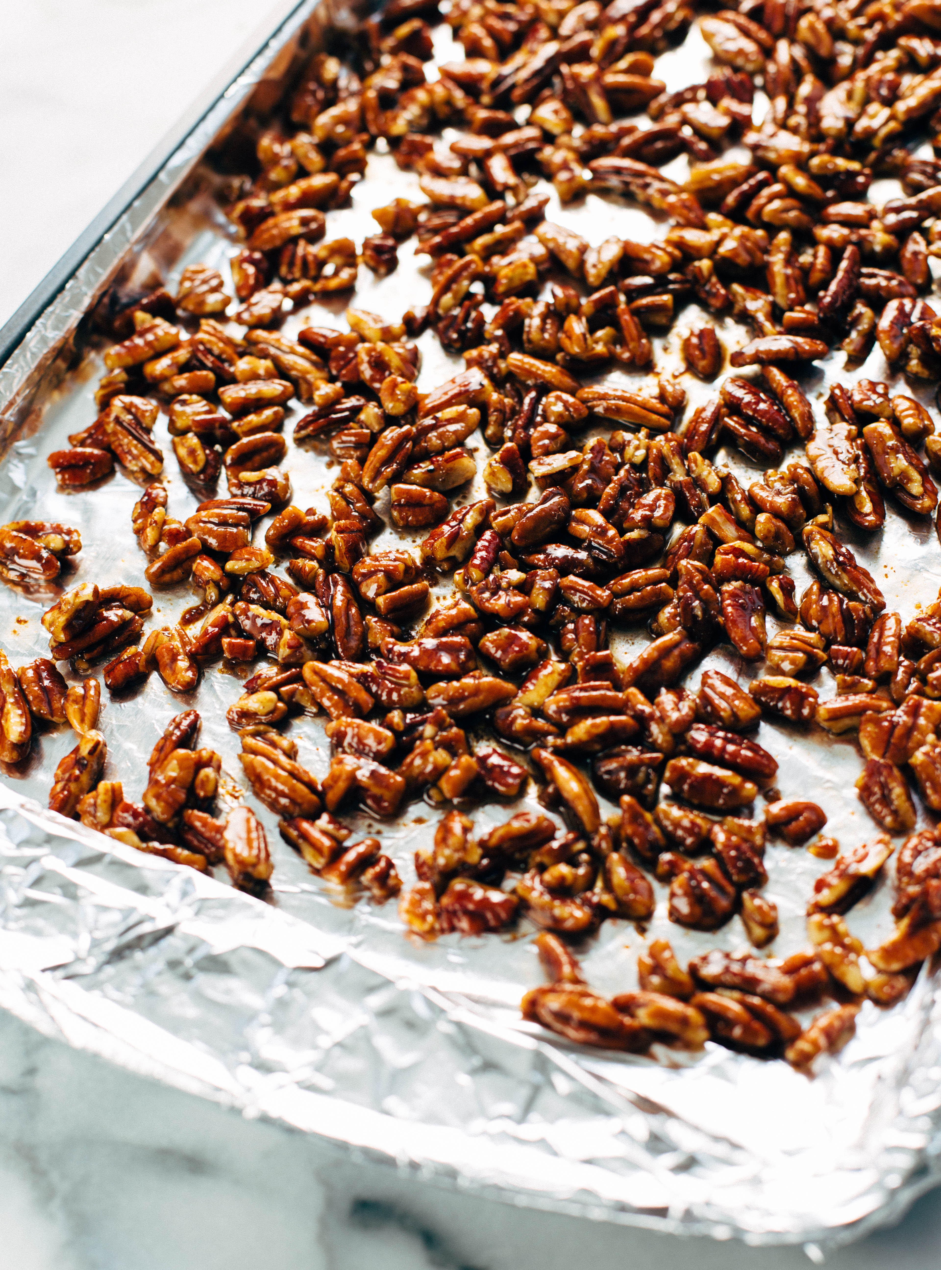 cooked spiced pecans