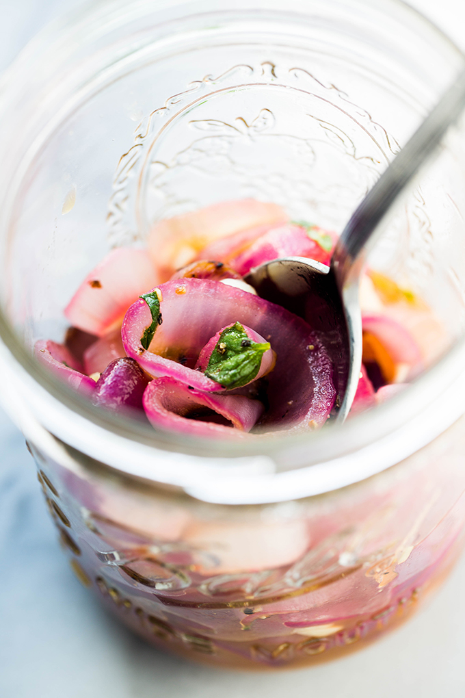 pickled red onions