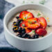 overnight strawberry honey oats bowl