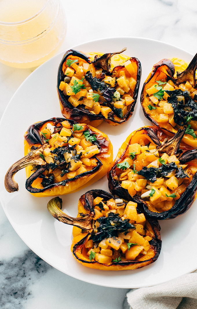 stuffed peppers with rutabaga