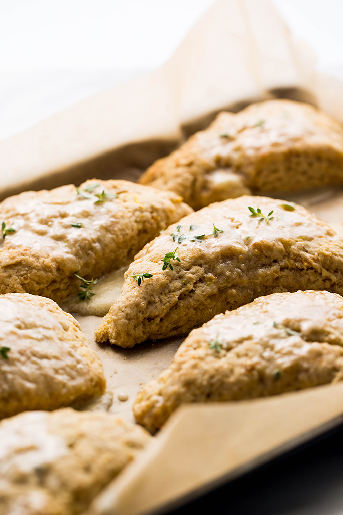 yellow zucchini scones