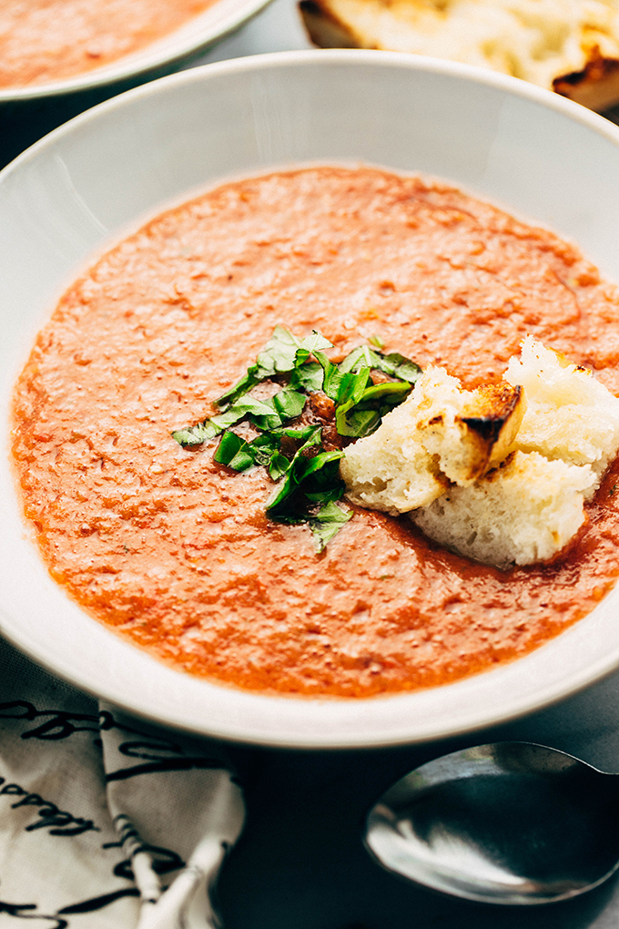 blender tomato soup with zulu sweet pepper