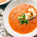 blended tomato Soup with black bell pepper