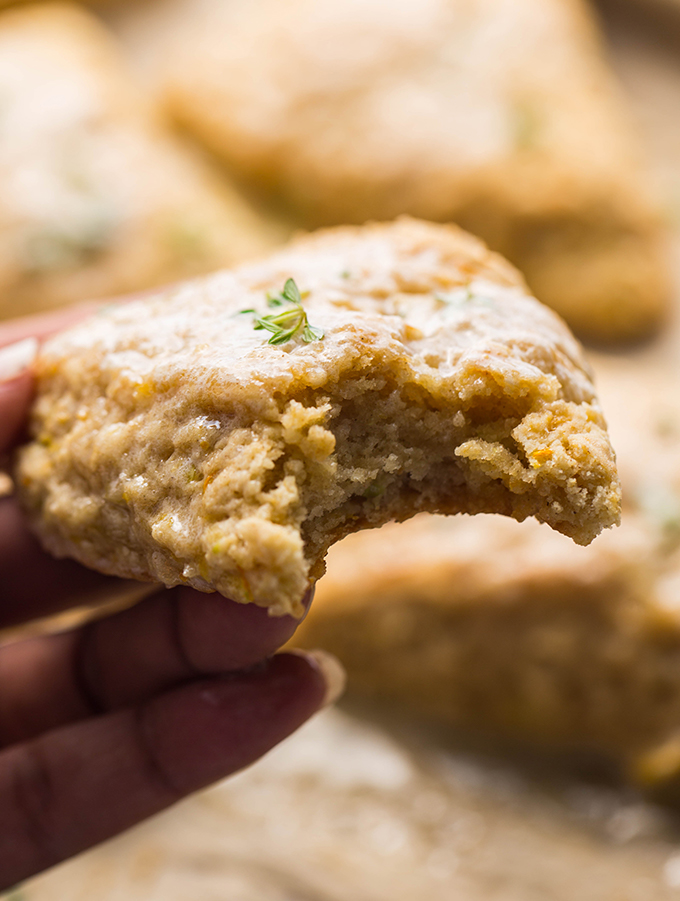 yellow zucchini scones