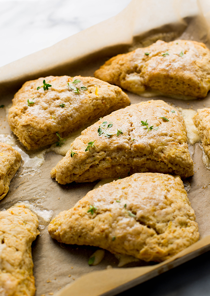 yellow zucchini scones