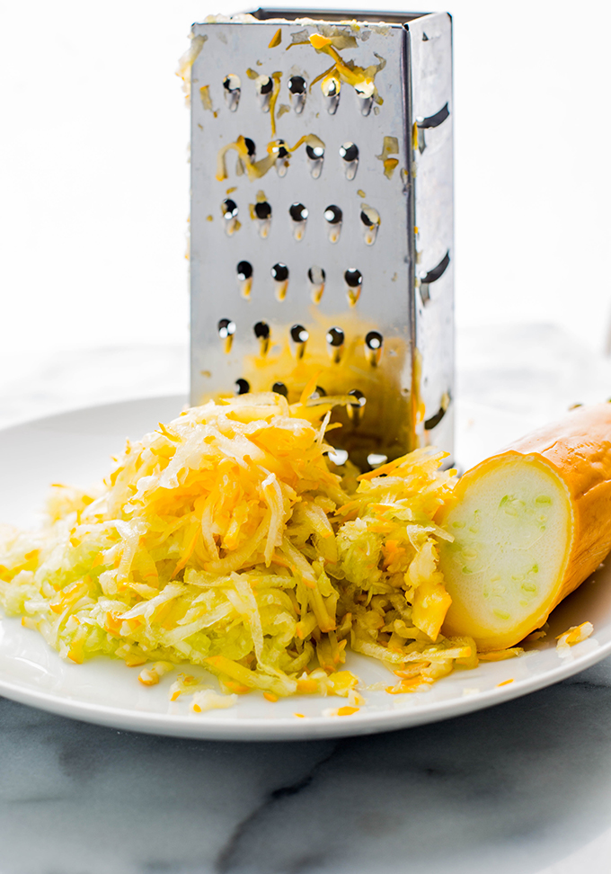 shredded yellow zucchini