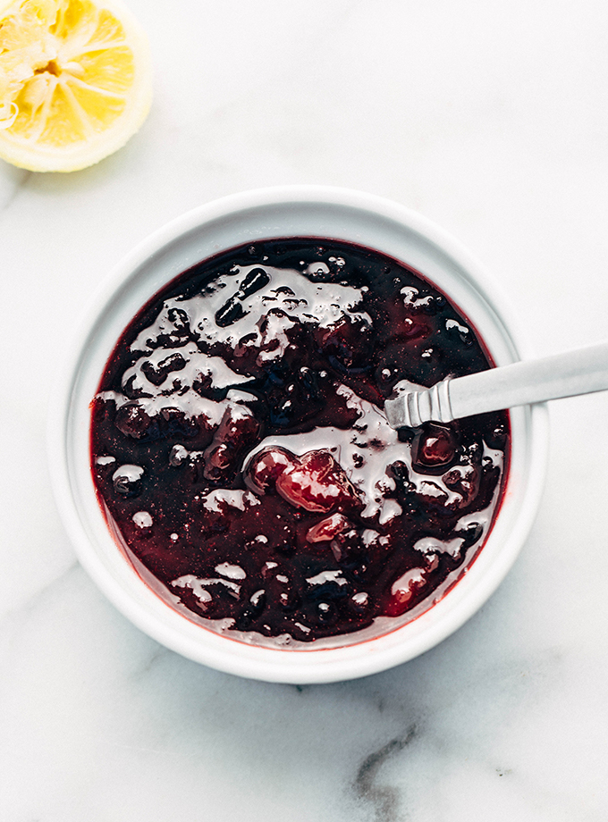  black plum jam with lemon juice