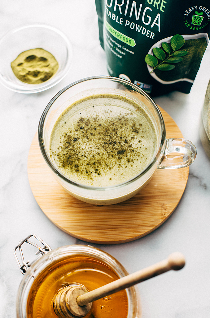 moringa tea latte